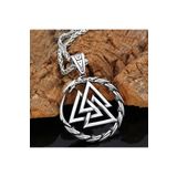 Viking Valknut Iskandinav Mitolojisi Ouroboros Nordik 316L Kolye