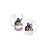 Vikingler Kulplu Bira Bardağı Buzlu veya Şeffaf Seçenekli 0244