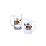 Vikingler Kulplu Bira Bardağı Buzlu veya Şeffaf Seçenekli 0245