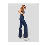 viking's line Eloise Gold Ikon 90's Lacivert Likralı Süper Extra Yüksek Bel Palazzo Salaş Jean Pantolon