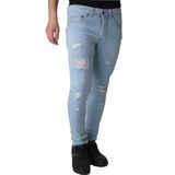 Viking'S Line Erkek Lazer Işlmli Kot Giyimaçık Mavi Denim Pantolon