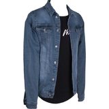Viking's Line Erkek Şık Giyim Denim Mont - Mavi - Gri
