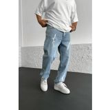 viking's line Erkek Şimşek Desenli Baggy Pantolon