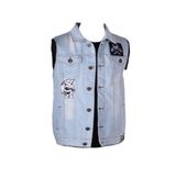 viking's line Vikings Jeans Erkek Armalı Yelek Buz Mavi Kot