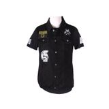 viking's line Vikings Jeans Erkek Denim Armalı Yelek Siyah Kot 83513