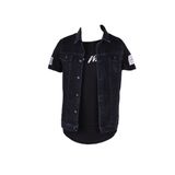 viking's line Vikings Jeans Erkek Denim Yelek Füme Kot
