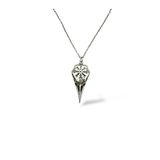 Vikings Odin Ve Raven Figürlü Unisex Kolye – 60 Cm Zincirli İskandinav Mitolojisi Takısı
