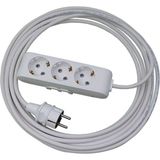 Viko 15 Metre Topraklı Üçlü Grup Priz Ara Kablo Uzatma Çocuk Korumalı 3x1,5 Ttr %100 Bakır - Çok Renkli