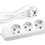 Viko 3x1,5 mm Uzatma Siyah 3'lü Anahtarlı Priz