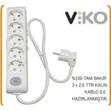 Viko 5 Li 3X2.5 Uzatma Seyyar Kablo 25 Metre