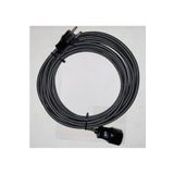 VİKO 50 METRE 3x2,5 MM CCA TTR TEKLİ SİYAH RENK TOPRAKLI KAUÇUK SEYYAR ELEKTRİK KABLOSU