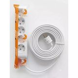 Viko 5'Li Grup Priz, 5 Metre Uzatma Kablosu, 3X2,5Mm Kalın Cca Kablo - Premium Kalite, Çocuk Korumalı, Terminal Ve Klemens Bağlantılı