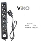 Viko 6 Li 3X2.5 Uzatma Seyyar Kablo 25 Metre