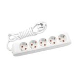 Viko 90113203 Multi-Led Beyaz Topraklı Kablolu Çocuk Korumalı 3 mt İkili Grup Priz