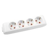 Viko 90113400 Multi-Let Topraklı Klemens 4'lü Grup Priz