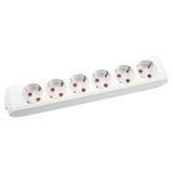Viko 90113600 Topraklı Çocuk Korumalı Klemensli Multi-Let Beyaz Altılı Grup Priz