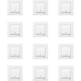 Viko 90967003-12 Karre 12'li Beyaz Light Çerçeve Dahil Mekanizma