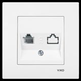 Viko 90967013 Beyaz Karre Numeris Telefon Prizi