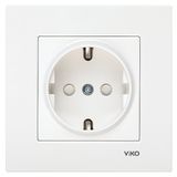 Viko 90967042 Karre Meridian Beyaz Çerçeve Hariç Çocuk Korumalı Topraklı Priz