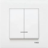 Viko 90967050 Karre Meridian Beyaz Işıklı Komütatör