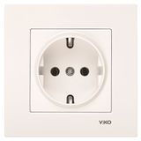 Viko 90967208 Karre Meridian Krem Mekanizma Çerçeve Hariç Topraklı Priz