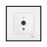 Viko 90967X09 Karre Uydu Prizi F Konnektörlü Sonlu Beyaz (Çerçevesiz) Viko