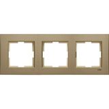 Viko 92190623 Artline Novella Bronz Üçlü Çerçeve