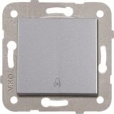 Viko 92605006 Artline Novella Gümüş Zil Çerçevesiz Duvar Anahtarı