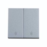 Viko 92605017 Artline Novella Gümüş Komütatör Vavian Çerçevesiz Duvar Anahtarı