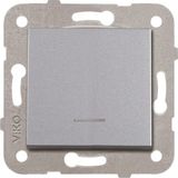 Viko 92605019 Artline Novella Gümüş Işıklı Çerçevesiz Duvar Anahtarı