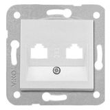 Viko 92605632 Novella Metalik Beyaz Cat5E Data Prizi