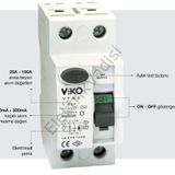 ​Viko Ac Tip 300mA 2x63 Amper Kaçak Akım Rölesi