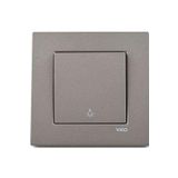 Viko Artline Novella Antrasit Light Çerçeveli Yaylı Anahtar