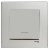 Viko Artline Novella Çerçeveli Saten Işıklı Anahtar