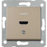 Viko Artline Novella Trenda Mekanizma Hariç Bronz Hdmi Konnektör Kapak