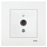 Viko F Konnektörlü Sonlu Çerçevesiz Karre Beyaz Uydu Prizi