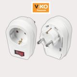 Viko İkili Anahtarlı Topraklı Fiş Priz