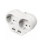 Viko İkili Topraklı ve 2.1 Amper Çift Usb Çıkışlı Fiş