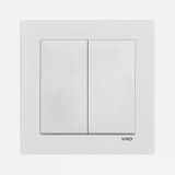 Viko Karre 55 Beyaz Dual Anahtar C1 (4'Li Paket)