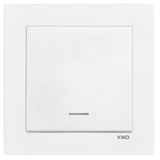 Viko Karre 55 Beyaz Işıklı Anahtar C1 Mekanizma