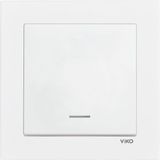 Viko Karre 55 Serisi C1 Mekanizmalı Işıklı Anahtar Beyaz - 90940019