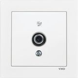 Viko Karre 55 Serisi Uydu Prizi F Konnektörlü Sonlu Beyaz - 90940009