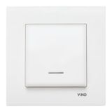 Viko Karre 90967019 Beyaz Işıklı Çerçevesiz Anahtar