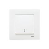 Viko Karre Anahtar Priz Serisi Çerçeveli - LİGHT ANAHTAR - Beyaz