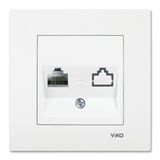VİKO KARRE BEYAZ TEKLİ DATA CAT5e