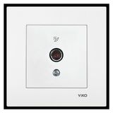 Viko Karre Beyaz Uydu Prizi F Konnektör - Sonlu Mekanizma (Çerçeve Dahil) 90967009