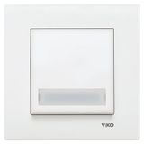 Viko Karre Işıklı Etiketli Zil Anahtarı - Beyaz (Çerçeve Hariç) 90967X27 Viko