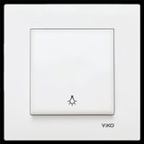 Viko Karre Meridian Beyaz Çerçevesiz Light Anahtarı