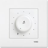 Viko Karre Meridian Beyaz Müzik Yay Anh Mekanizma + Kapak Çerçevesiz