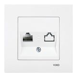 Viko Karre-Meridian Beyaz Tekli Data Cat6 Mekanizma
